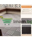 Декинг плочи WPC кафяви 30х30х2.2см